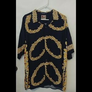 Tommy Hilfiger XL Hawaiian Leis Button Down Shirt